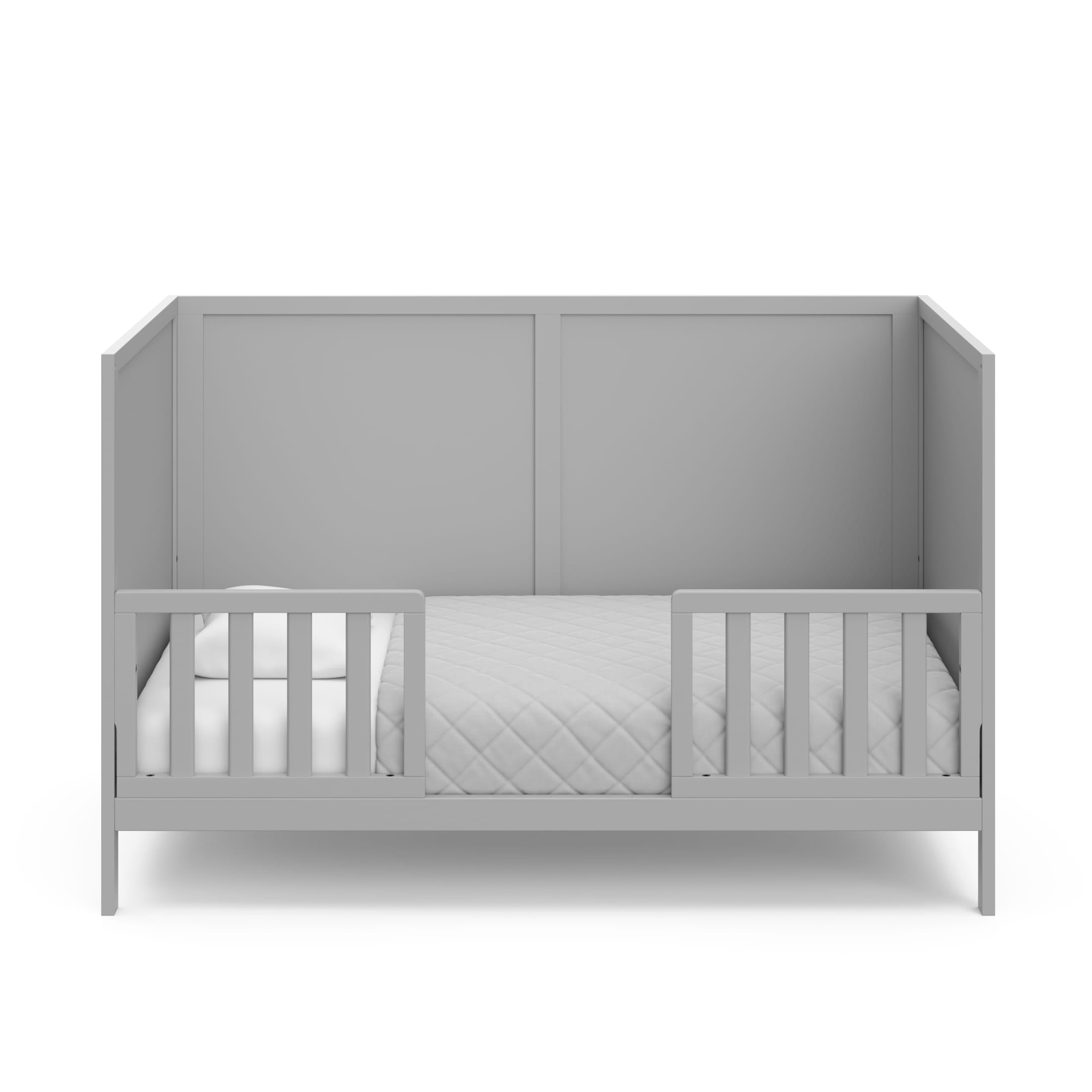 Graco Theo 3-in-1 Convertible Baby Crib, Pebble Gray