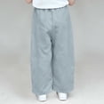 thumbnail image 6 of Atogsazn Toddler Boys Wide Leg Athletic Pants Kids Casual Loose Fit Elastic Waist Sweatpant with Pocket Trouser Blue 2-3 Years Fashion, 6 of 7