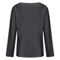 thumbnail image 6 of Cowl Neck Tops for Women, Yigetop Women's Long Sleeved Fashion Printed Tops Piled Collar T Shirt Women's Shirt Womens Work Tops Black L, 6 of 6