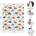 thumbnail image 4 of Colorful Dinosaurs Bones Pattern Blanket,Comfortable Soft Lamb Wool Throw Blanket,All Season,Warm Lightweight Blankets for Sofa Bed Couch Living Room Chair,30"x40", 4 of 4