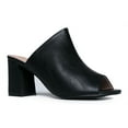 thumbnail image 1 of J. Adams High Heel Sandal Mule - Comfortable Everyday Slip On Heel - Trendy Cute Slipp, 1 of 4