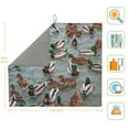thumbnail image 2 of Uemuo Mallard Ducks Swimming Pattern Dish Drying Mat,16*18 inch Absorbent Dish Drainer Kitchen Counter,Large Size Dish Drying Pad for Countertops,Sinks,Draining Racks, 2 of 6