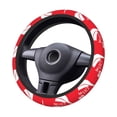 thumbnail image 6 of Lsque Saying Ho Ho Ho Ultra Soft Car Steering Wheel Cover for Women, Standard 15 inch Size for Truck Van SUV Auto, 6 of 8