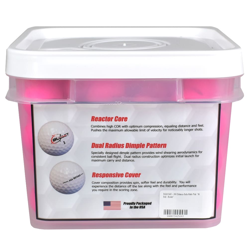 Bullet .444 Distance Matte Colored Golf Balls [96-Ball]