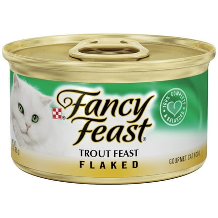 Fancy Feast Flaked Trout Feast Cat Food, 3 oz