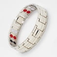 thumbnail image 4 of Pulsera para hombre Pulsera magnética de doble fila extraíble de 15 mm, 4 of 6