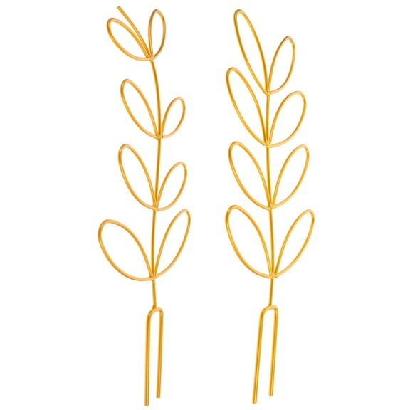 Golden Iron Plant Trellis for Home Use Supports Climbing Plants Indoors and Outdoors 2pcs