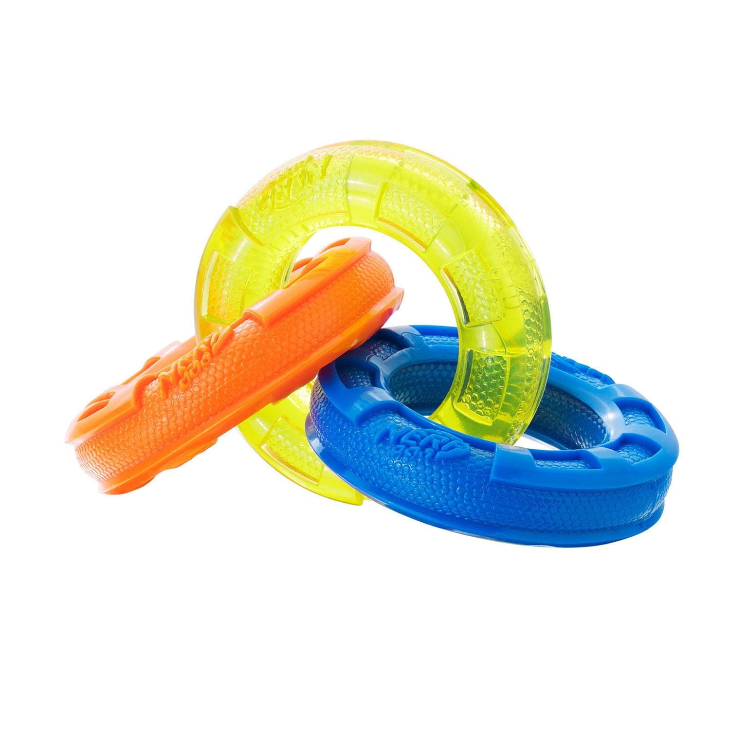 Nerf Dog TPR 3 Ring Tug Dog Toy