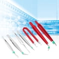 thumbnail image 4 of Tweezers Tool, Elastic Work Tweezers Portable 7pcs  For Maintenance, 4 of 8
