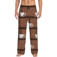 thumbnail image 5 of Mens Pajama Pants, Coffee Cafe Cup Soft Sleep & Lounge Pants for Men, Cuteness Casual PJ Bottoms Pants with Pockets, 5 of 7