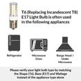 thumbnail image 4 of Simba Lighting LED T6 4W 40W Equivalent Bulbs 120V E17 6000K Daylight 2-Pack, 4 of 12