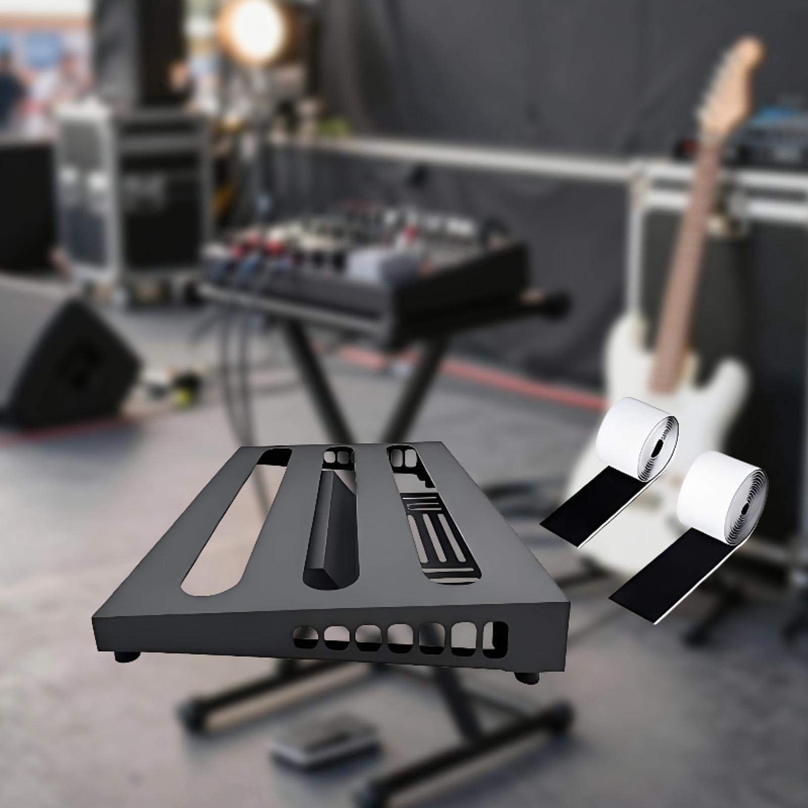 EHJRE 1 Piece Effects Pedal Board Alloy Guitar Pedalboard Electric Guitar Effect Board S