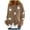 Khaki, variant on cardigan for women Women's Heart-shaped Embroidered Knit Cardigan Sweater Slim O-neck Long Sleeve Sweater long cardigans for women Khaki + S
