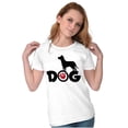 thumbnail image 3 of Cute Puppy Dog Animal Paw Print Womens Slim Fit Graphic Tee Brisco Brands X, 3 of 5