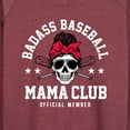 thumbnail image 3 of Instant Message - Badass Baseball Mama - Women's Lightweight French Terry Long Sleeve Shirt, 3 of 6