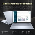 thumbnail image 3 of Dell Plus 16" FHD 2-in-1 Touchscreen Laptop, Intel Core Ultra 7 256V, 16GB RAM, 3TB Storage(2TB SSD+1TB Docking Station Set), Backlit Keyboard, Webcam, Wi-Fi 7, Copilot, Win 11 Pro, Ice Blue, 3 of 8