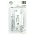 thumbnail image 6 of Security Latch Strike, 1-1/8 in. x 4-1/4 in., Stamped Steel Construction, Chrome-Plated Finish, 6 of 7