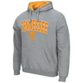 thumbnail image 2 of Men's Colosseum Heather Gray Tennessee Volunteers Arch & Logo 3.0 Pullover Hoodie, 2 of 3
