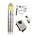 thumbnail image 1 of 80m Head Dc Solar Borehole Pumps For Irrigation Deep Solar Helical Deep Well Pump With Screw 24V Solar Water Pump ,High Efficiency, 1 of 7
