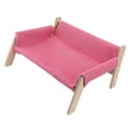 thumbnail image 1 of Wooden Cat Sofa, Elevated Cat Couch Sturdy Scratch Post Cozy Hammock Design, Support Relax Play for Home, 1 of 7