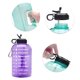thumbnail image 3 of Eigraketly jarro plástico del viaje del marcador de tiempo de la botella de agua del galón de motivación 3.78L Ropa Deportiva, Zapatos Púrpura Eigraketly OD019765-05B, 3 of 6