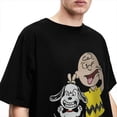 thumbnail image 5 of Camiseta para hombre, camisetas de Peanuts, Charlie Brown y Snoopy, camisetas de verano con dibujos animados de Harajuku, camisetas estéticas de algodón de talla grande, 5 of 5