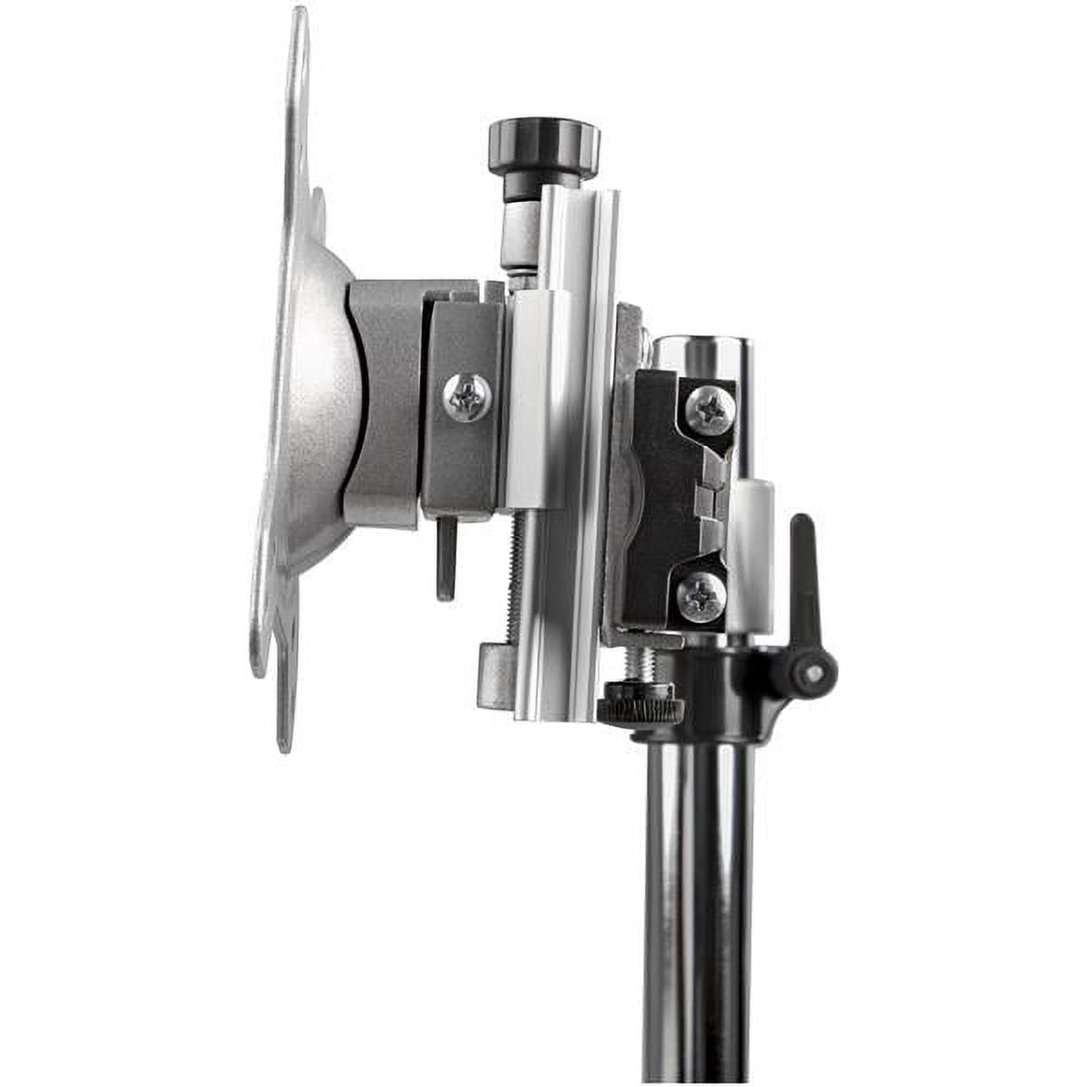 DUAL MNTR STAND HORIZONTAL FOR UP TO 24IN MNTR SILVER