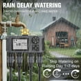 thumbnail image 2 of 4 Zone Automatic Sprinkler Timer Brass Faucet Controller Programmable Watering Systems Waterproof For Lawns Irrigation, 2 of 9