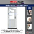 thumbnail image 5 of Magic Mesh Elite Hands-free Screen Door, Keeps Bugs Out, Fits Single Doors up to 39"x83", 5 of 7