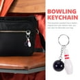 thumbnail image 3 of UPOUART 6Pcs Mini Bowling Ball Metal Keychain Creative Cartoon Keepsake Bowling Enthusiasts, 3 of 8