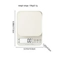 thumbnail image 3 of Digital Kitchen Scale | 0.1g Precision Gram Scale for Baking & Food | Rechargeable Electronic Weighing Scale with Tare Function | 1-Piece White Small Food Scale, 3 of 6