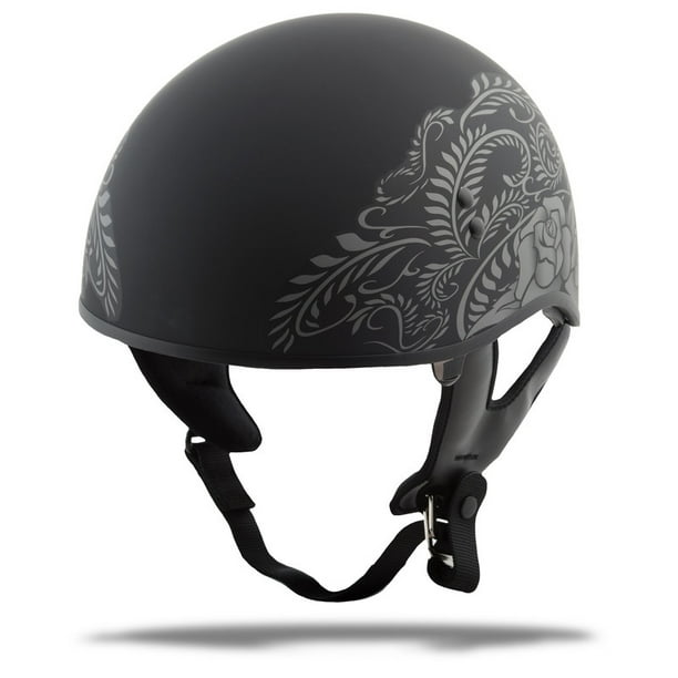 Gmax GM-65 Naked Torque Half Helmet Matte Silver size 2X 