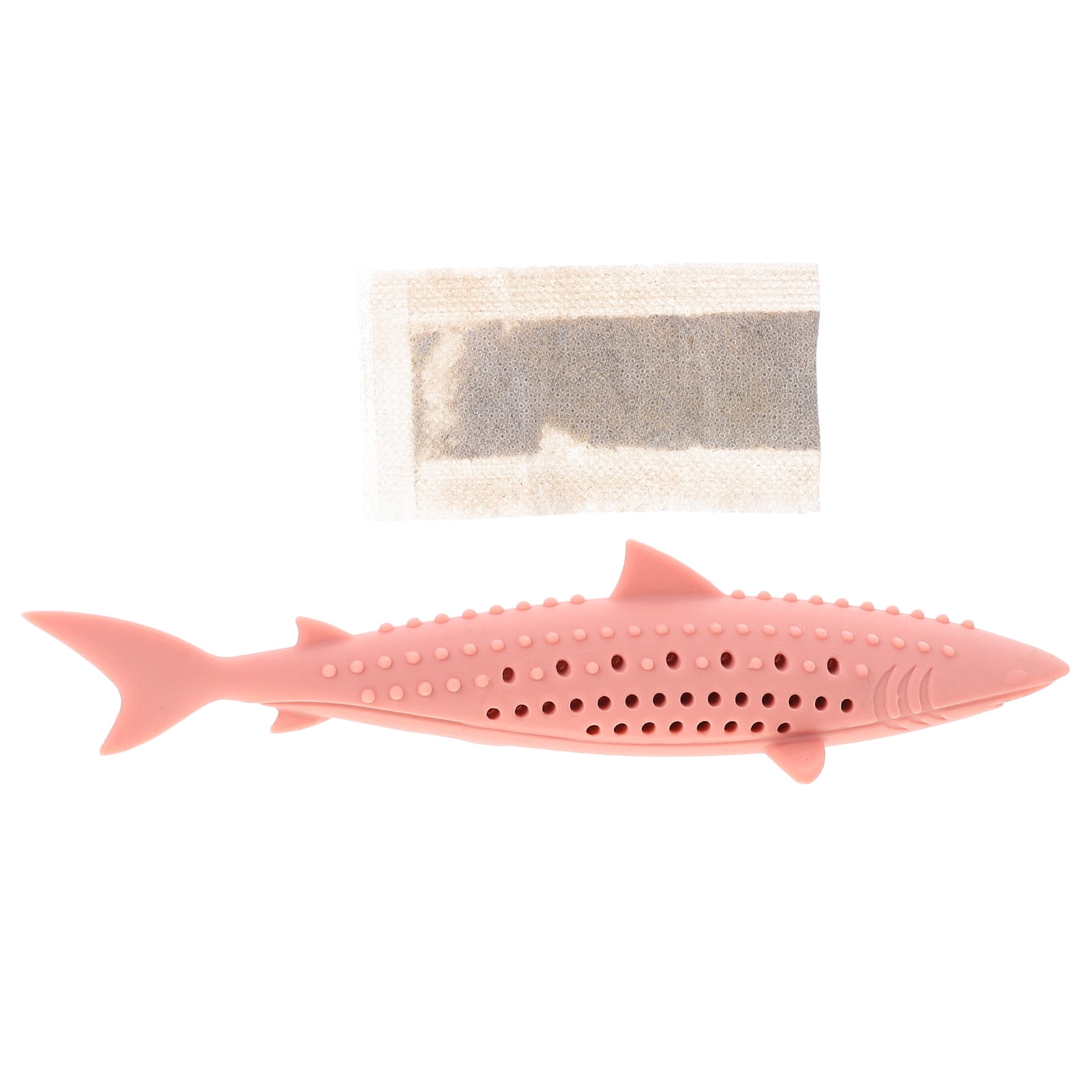 Rosarivae Cat Catnip Toy Cat Teeth Cleaning Toy Silicone Chewing Fish