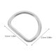 thumbnail image 2 of PAMINGONO 100Ud Para Bolsa Anillos Metálicos D Forma Única Para Uso En Moda Color Plata, 2 of 7