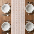 thumbnail image 6 of Orange Stripe Table Runner - 60 Inch Long, Kitchen Dining Table Runner Dresser Scarves, Modern Abstract Art Vertical Stripes Beige Farmhouse Decor for Coffee Tables Wedding Party Banquet, 6 of 8