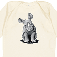 thumbnail image 4 of Inktastic Curious Rhinos Boys or Girls Long Sleeve Baby Bodysuit, 4 of 5