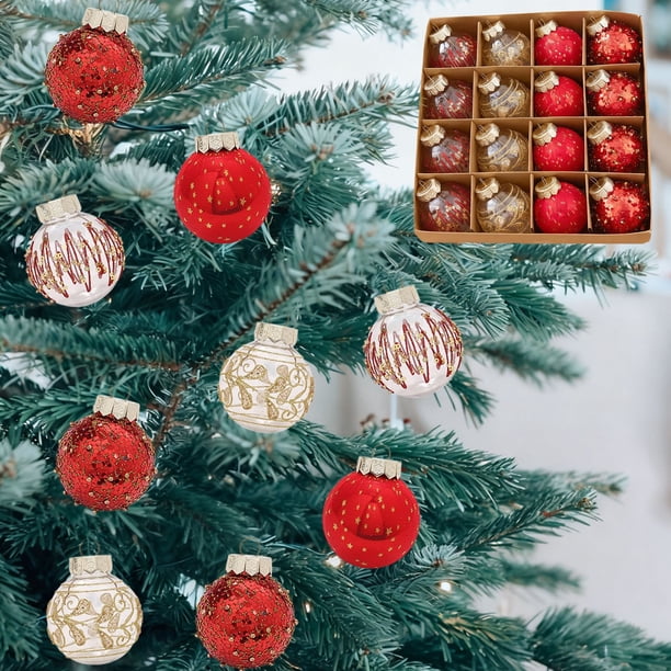 48 Pièces Noeud de Ruban de Noël Ornements Arbre de Noël Bowknot