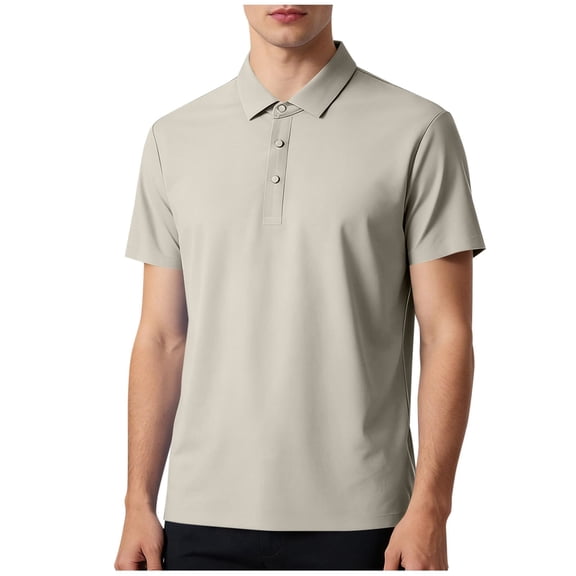 Maean Quick Dry Shirts for Men Golf Tops Shorts Sleeve Lightweight Casual Collared T Shirt Work Blouses