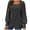 Black, variant on Staron Long Sleeve Blouses for Women Dressy Fall Fashion Tee Tops Loose Casual Outfits Clothes Square Neck Solid Trendy Pullover Tunic Tops Black and Friday Deals