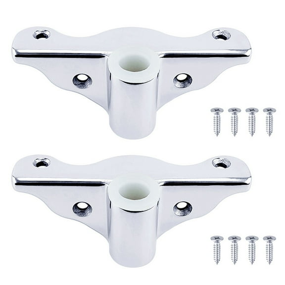 2X Side Mount Rowlock Boat Row Support Bracket Oar Sockets Marine