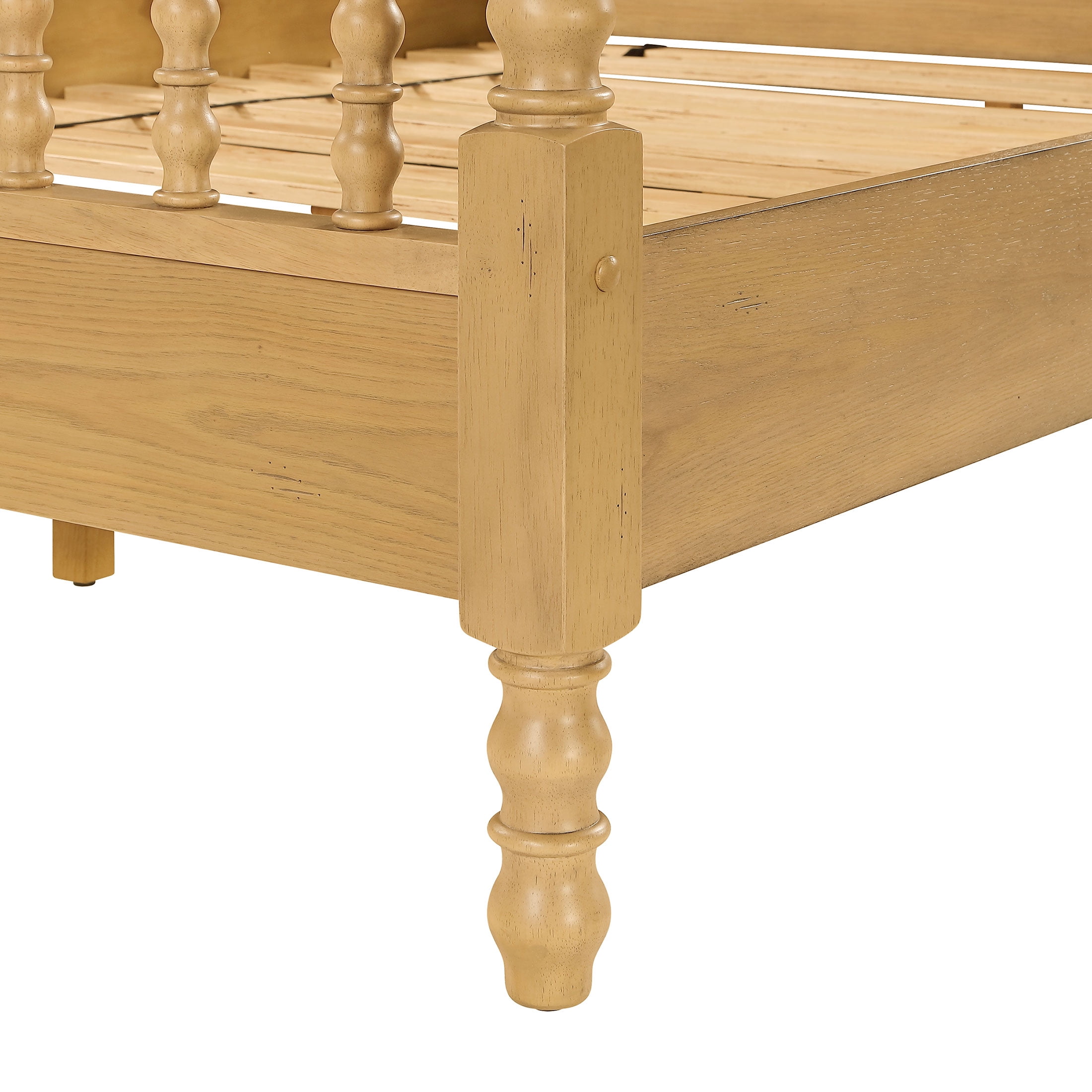 The Pioneer Woman Harper Queen-Size Spindle Bed, Wheat
