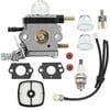 Carburetor & Fuel Line Kit For Mantis Tiller Cultivator 7222E SV-4B 1E Zama Echo