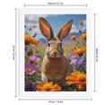 thumbnail image 2 of Paint by Numbers Kit for Adults, Rabbit In Vibrant Floral Meadow Paint by Numbers, Easy Paint by Numbers Kit for Adults Beginner, DIY Adult Paint by Number Kits on Canvas, 12x16in Home Decor, 2 of 7