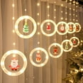 thumbnail image 1 of Luces navideñas, 10 luces para árboles, decoraciones navideñas LED para interiores, luces navideñas para ventanas con pilas (lámpara redonda cálida), 1 of 5