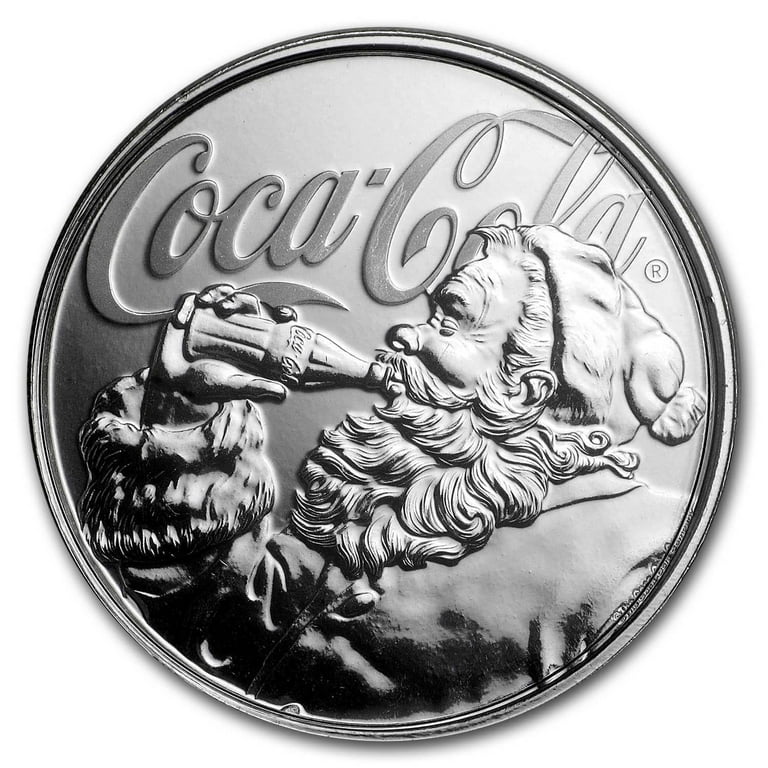 コレクション 2019 Coca-Cola Holiday Coin 1oz Silver 2019 Fiji 1 oz Proof Silver Coca-Cola Santa Holiday Coin - Walmart.com