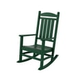 thumbnail image 4 of GARDEN Classic Plastic Adirondack Porch Rocking Chair, Dark Green, 4 of 8