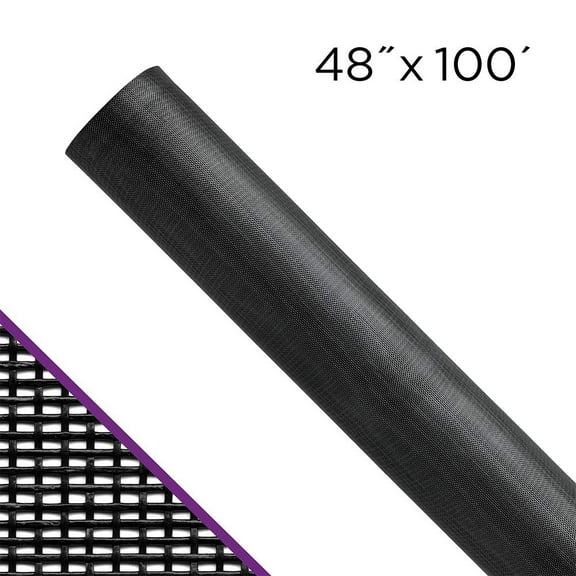ADFORS Premium Pet Screen - Pet Resistant Polyester - 48" x 100', Charcoal