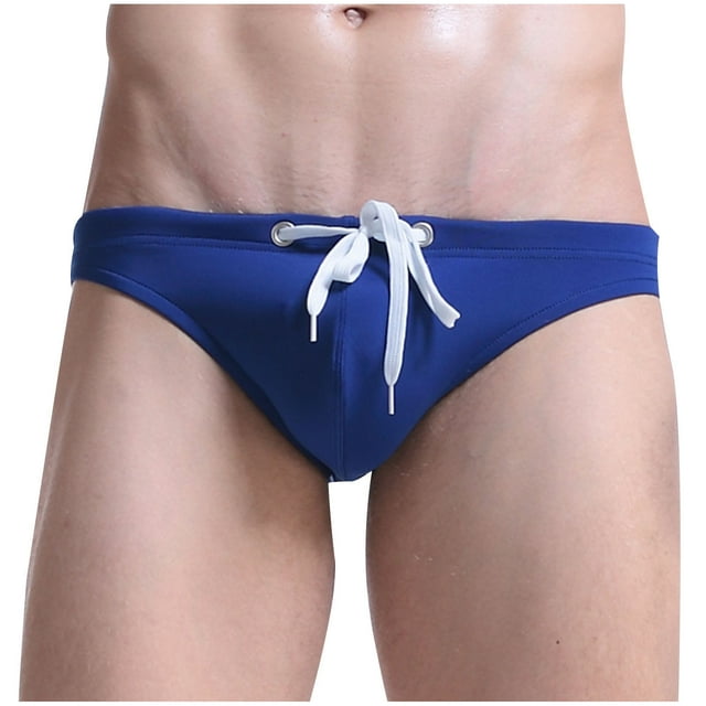 Traje de baño clásico deportivo de poliéster y algodón para hombre, con cordón ajustable.