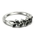 thumbnail image 3 of 0.40ct Alternating Marquise And Round black diamond moissanite 10k White Gold Wedding Band, 3 of 4
