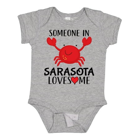 

Inktastic Someone in Sarasota Loves Me Gift Baby Boy or Baby Girl Bodysuit